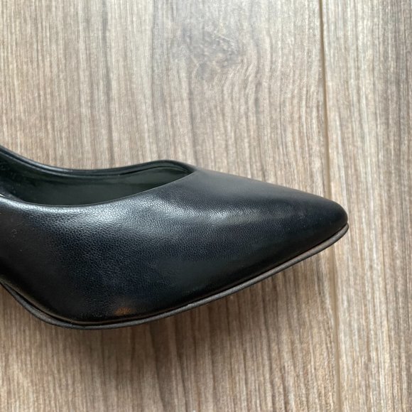 1.State Black Leather Block Heel Pumps | 5 - Picture 4 of 11